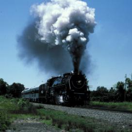 Engine 819 is caught on a run-by through Redfield, Arkansas.
